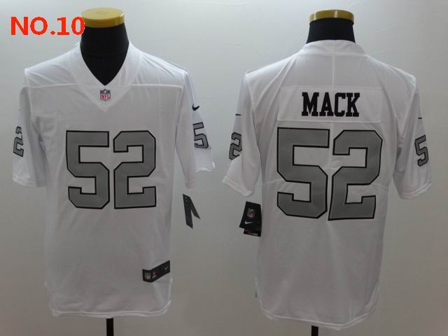 Men's Las Vegas Raiders 52 Khalil Mack Jersey NO.10;